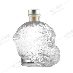 China Provided Freely 350ml 500ml 25oz 750ml Luxurious Glass Wine Bottle with Cork Sealing Type wholesale