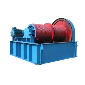 China Customized Single Double Drum Fast Speed Electric Wire Rope Winch wholesale