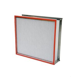 China Mini Pleat Air Filter Equipment 24*24*12cm Fiberglass Media With Hood wholesale