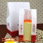 Customize Translucent Window Brown Greaseproof Kraft Paper Bag Special Opp
