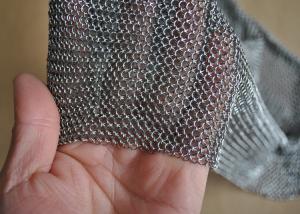 China 3.81mm Ring Dia 304L Stainless Steel Chainmail Scrubber Welded Length Customized wholesale