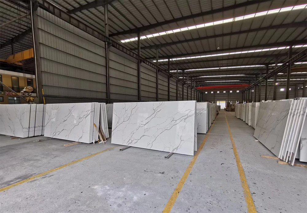 Gray Vein Calacatta Gold Marble 72"x 36" Artificial Quartz Stone