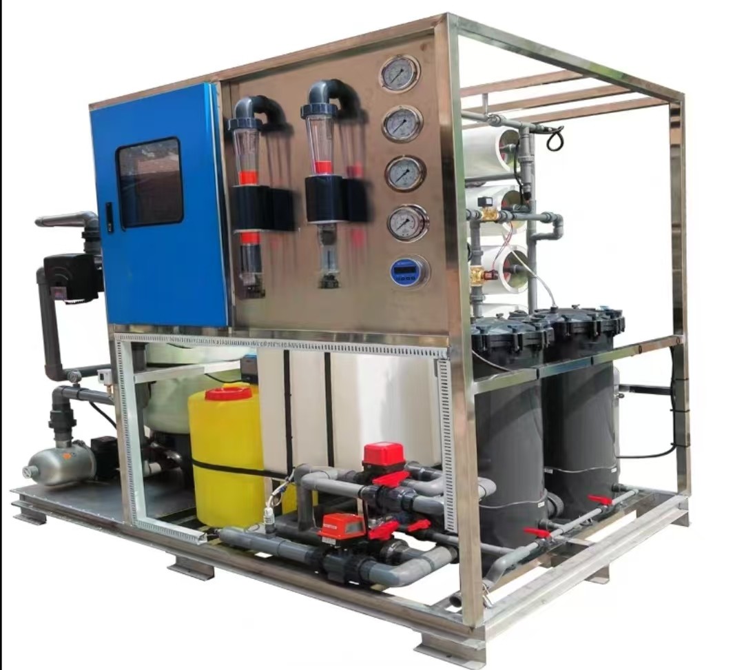 50 Tons Large Brackish Water Filtration System With Reverse Osmosis Technology For Island Water Supply