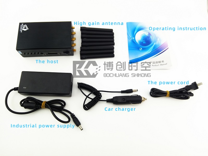 8 channel handheld GPS signal jammer GSM 3G 4G WIFI GPS Jojack mobile phone signal jammer
