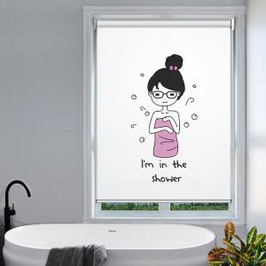 China Art Print Window Blinds Blackout Roman Shades Oil Resistant Durable Fastness wholesale