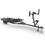 Aluminum Frame Welded Boat Trailers , Triple Axle Aluminum Sailboat Trailer