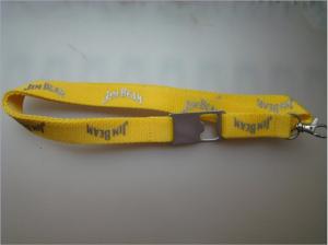 China Functional metal bottle opener polyester lanyards, promotion bottle opener neck lanyards, wholesale
