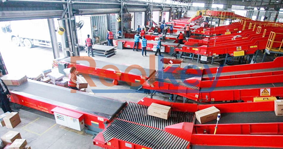 Rapid Deployment Telescopic Belt Conveyor System Two / Three Sections Energy Efficiency