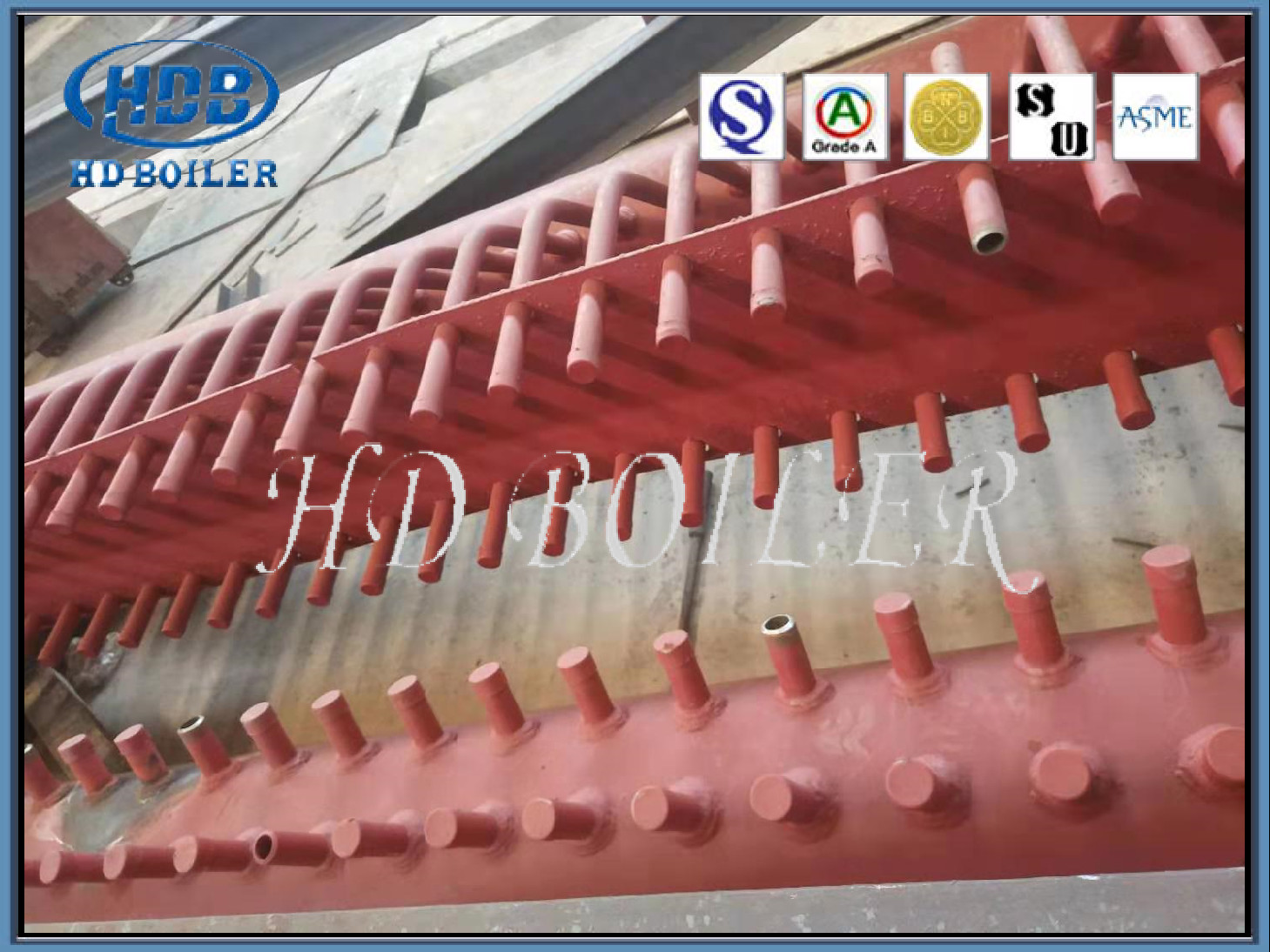ASME Standard Horizontal Water Tube Boiler Manifold Headers Long Working Time