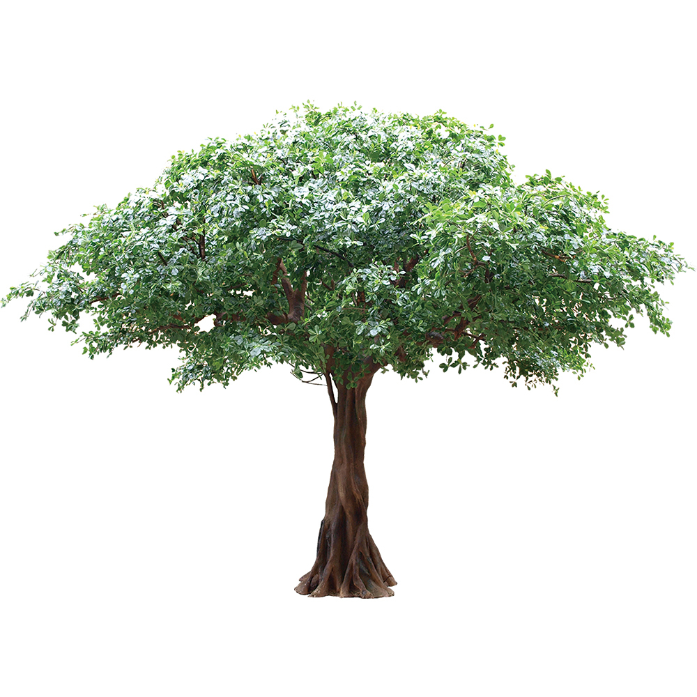 10-13ft Customizable Large Artificial Banyan Ficus Tree With Dense Canopy - Lobby Centerpiece For Commercial Spaces