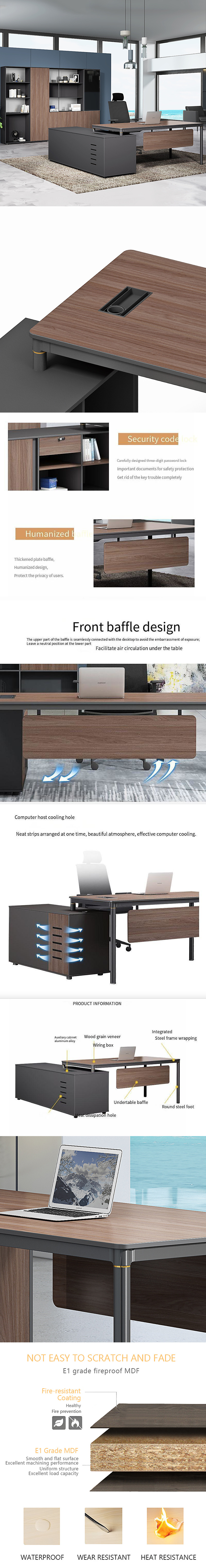 Office Furniture for Modern Managers Customizable President Table and Large Class Table