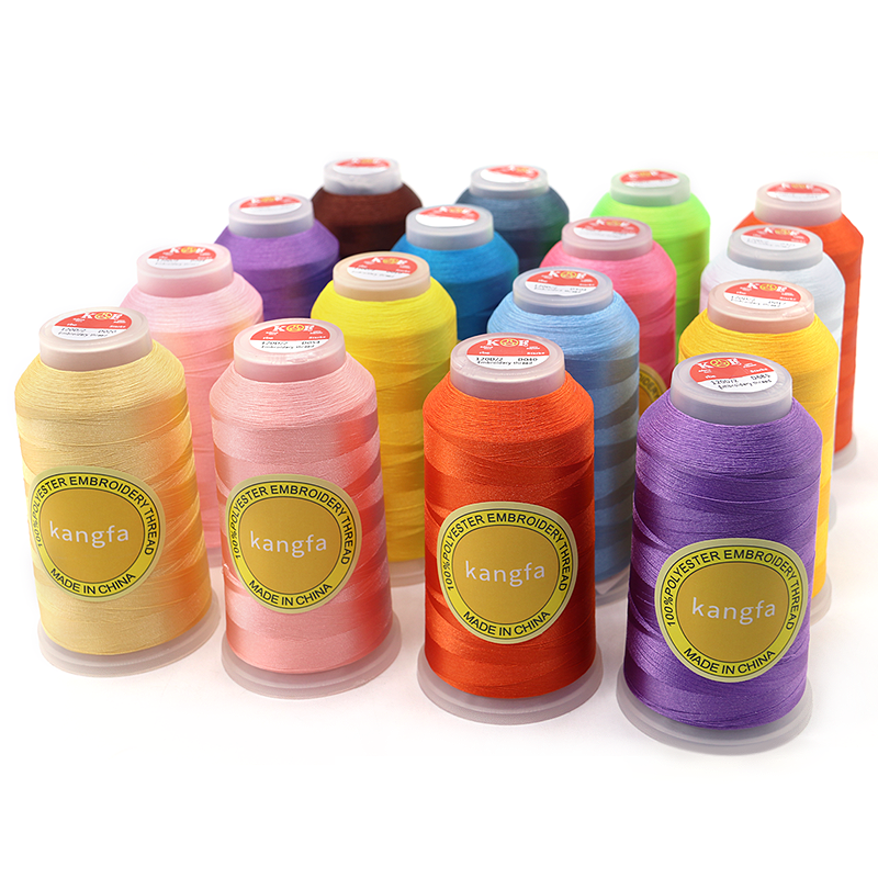 120d 2 5000y Embroidery Thread Polyester Embroidery Machine Thread for Weaving Knitting