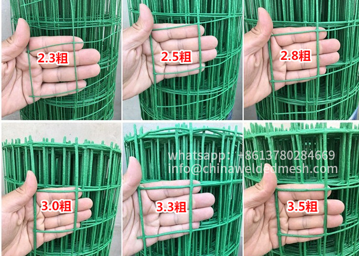 Euro Fence Welded Wire Mesh Rolls , H2m PVC Coated Garden Fence