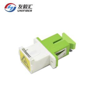 China Single Mode OM3 OM4 Fiber SC Shutter Fiber Optic Adapter wholesale