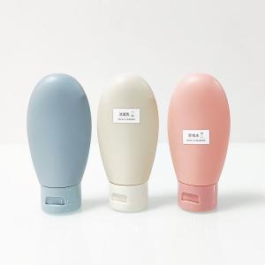 China Pink Grey Blue 60ml Plastic Cosmetic Tube For Hand Cream Smooth Body wholesale