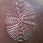 Hanging Wire Mesh Baskets , 200mm Air Exhaust Black Wire Metal Fan Finger Guard