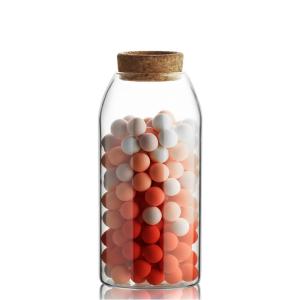 China Transparent Borosilicate Food Storage Airtight Glass Jar wholesale