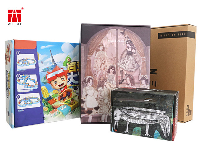 Custom Logo Full Color Printing Colorful Packaging Cardboard Corrugated Shipping Mailers Boxes