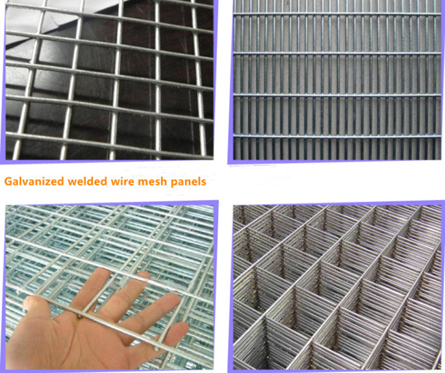 4x4 1mm Electro Galvanized Welded Wire Mesh Panels 1/2 Inch Hole
