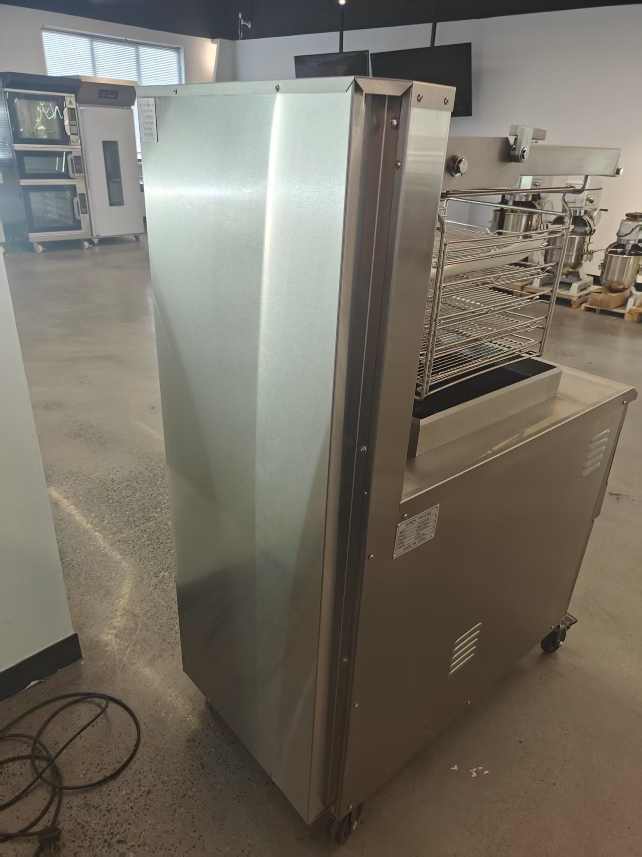 8HD Electric Digital Computer Panel 55L 5 Fry Tray Big Productivity 17KW Open Deep Fryer