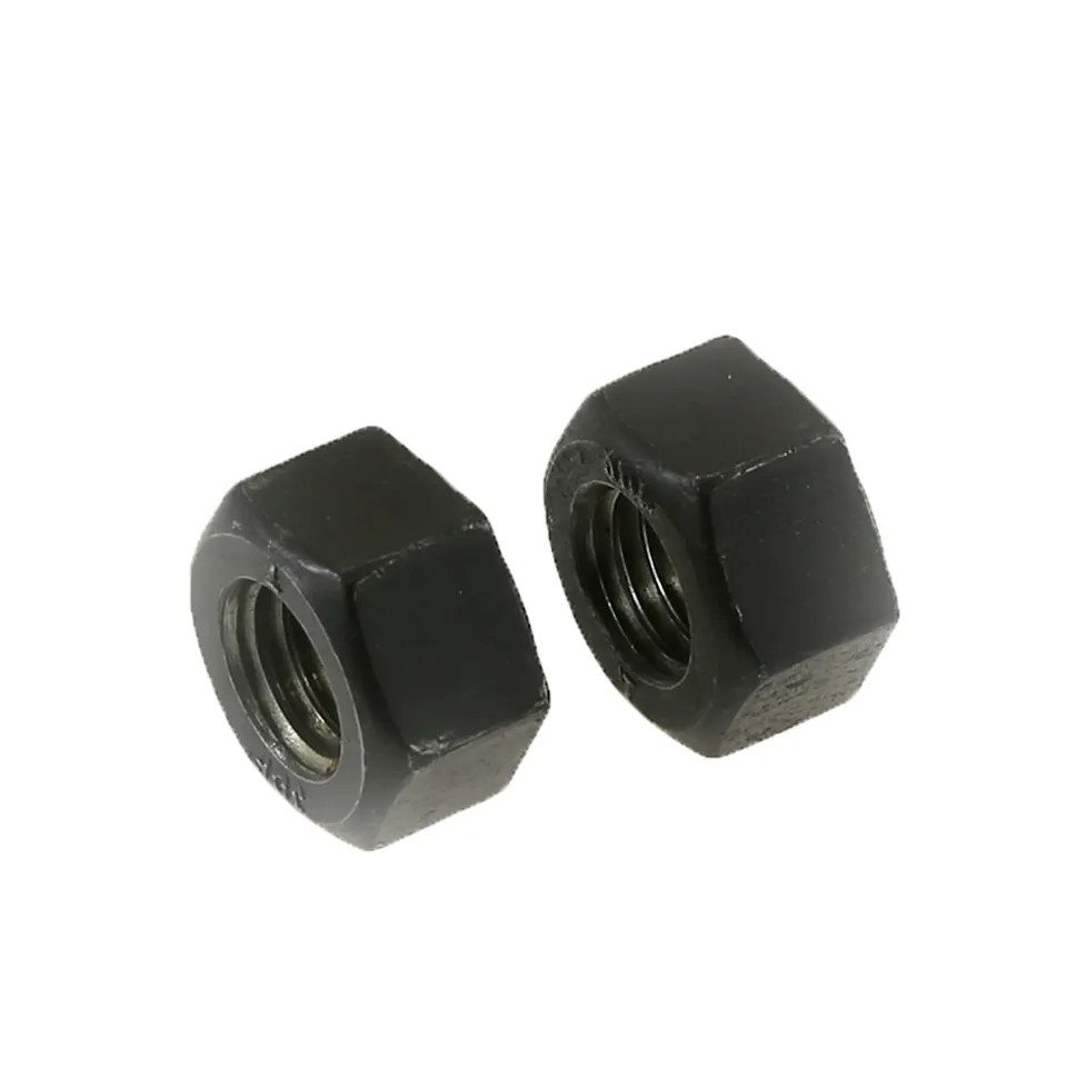DIN934 High Strength Grade 8 Hex Nuts Alloy Steel Black Oxide Hexagon Head Nuts