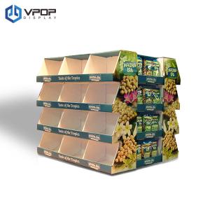 China 2 Sides Cardboard Floor Displays , Supermarket / Store Cardboard Retail Display wholesale