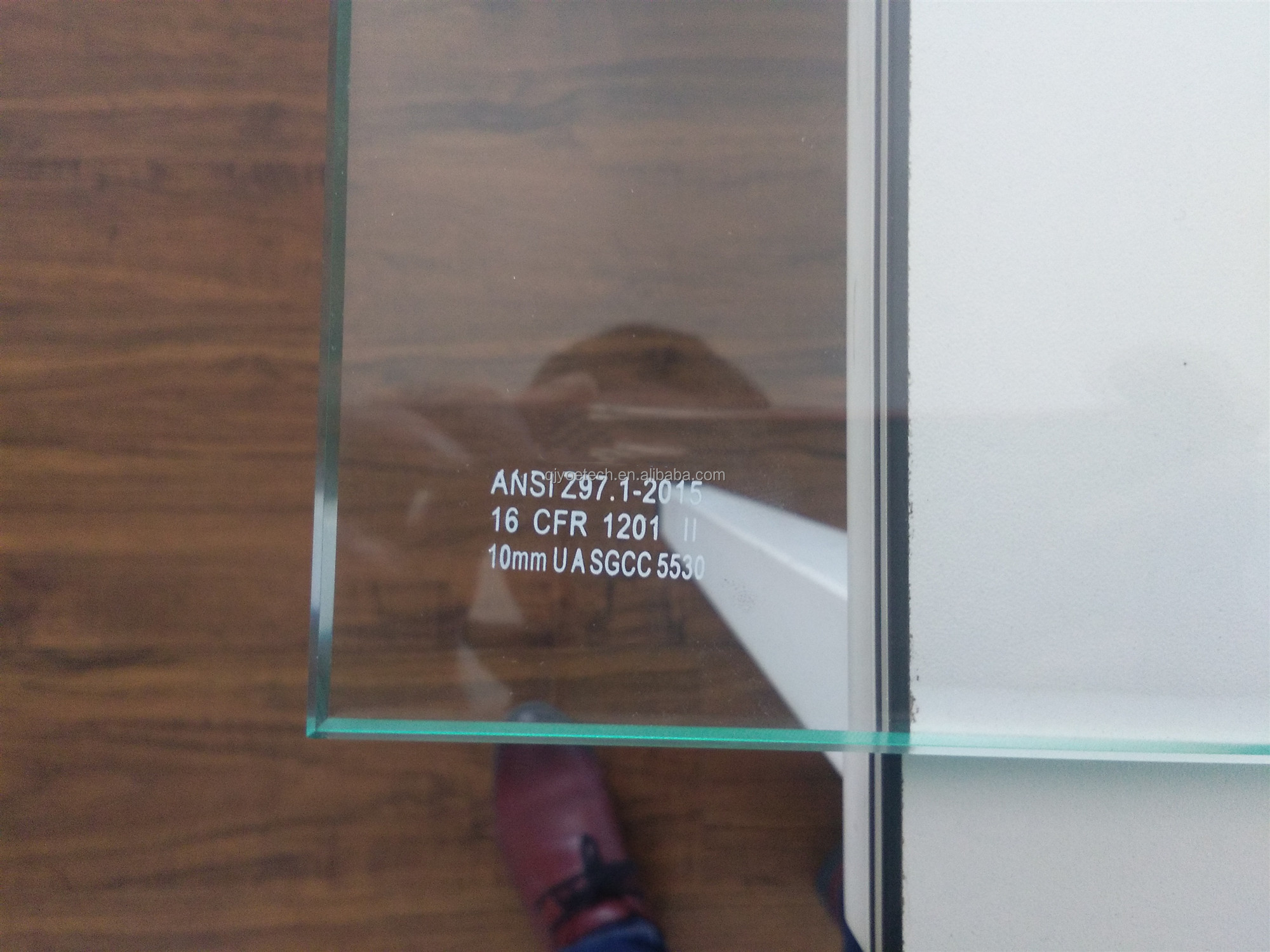 Customized Cut to Size 3/8'' Clear Tempered Shower Door Hinge Door Stock Door Glass for Greenhouse