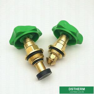 China Green Color Plastic Ppr Handle For Stop Valve Top Parts With Brass Cartridges wholesale