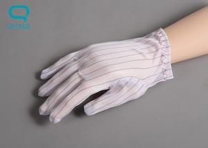 China 1.0 Stripe Antistatic Gloves ESD Cleanroom Gloves wholesale