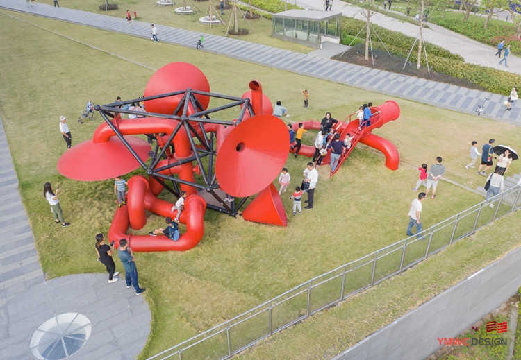 Hand-forged Steel Non-Powered Amusement Facility for Large-Scale Outdoor Interactive