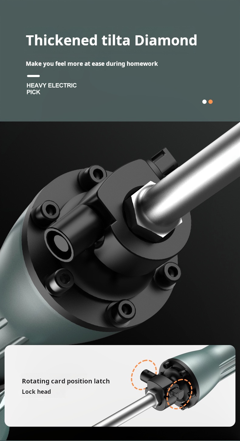 1600W High Power Dual Purpose Impact Concrete Drill Electric Rotary Hammer
