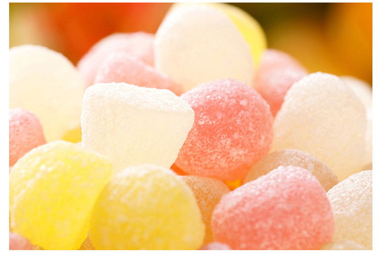 Custom Formula Pectin Fruit Jellies , Peach Flavor DHA Algal Oil Gummies For Adults