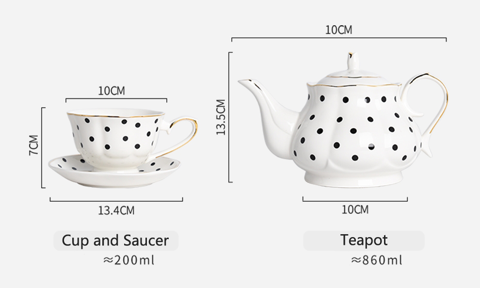 Stylish 180 Ml Light Luxury Ceramic Tea Cup And Saucer Set For European Style