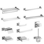 ODM OEM Stainless Steel Hardware Bathroom Accessories Set Polished