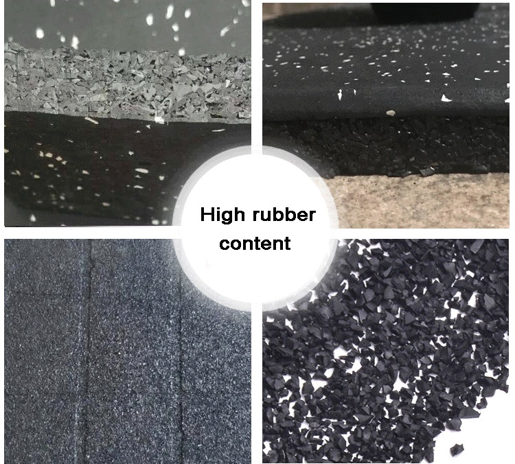 Modern Design Gym Rubber Floor Mat for Everjade Indoor 20mm Rubber Floor Covering