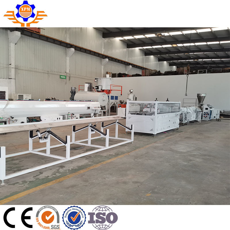 Water Line PVC Extrusion Line , 16 - 630mm Diameter Plastic Pipe Making Machine