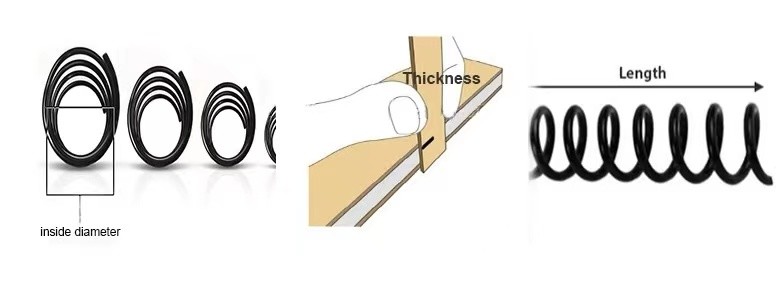 A4 High End Notebook 25.4mm Metal Spiral Binding Coil