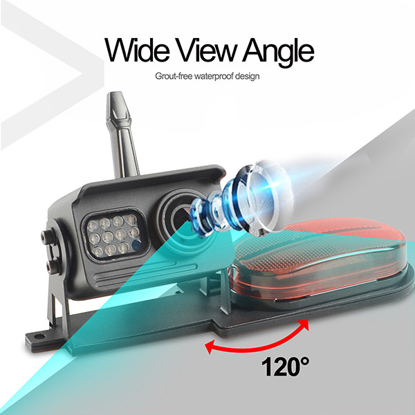 High Brightness HD Reverse Camera 5 Inch Color Screen Metal Material