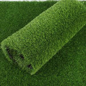 China Synthetic Artificial Green Turf , Waterproof Artificial Football Turf 8800 Dtex wholesale