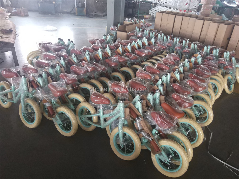 Steel Fork Material Banwood Retro Kids Balance Bike 12 Customize and with 12 Inch