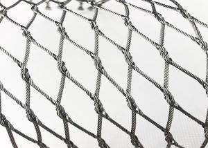 China Stainless Steel Knotted Rope Mesh , Architectural Woven Metal Mesh wholesale