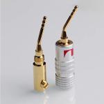 Copper Male Pin Nakamichi Banana Plugs Multipurpose Gold Plated