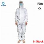 Breathable Disposable Protective Suit , Disposable Coverall Suit Moisture Proof