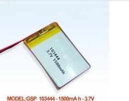 China High capacity li-polymer batteries103444 1500mAh 3.7v wholesale