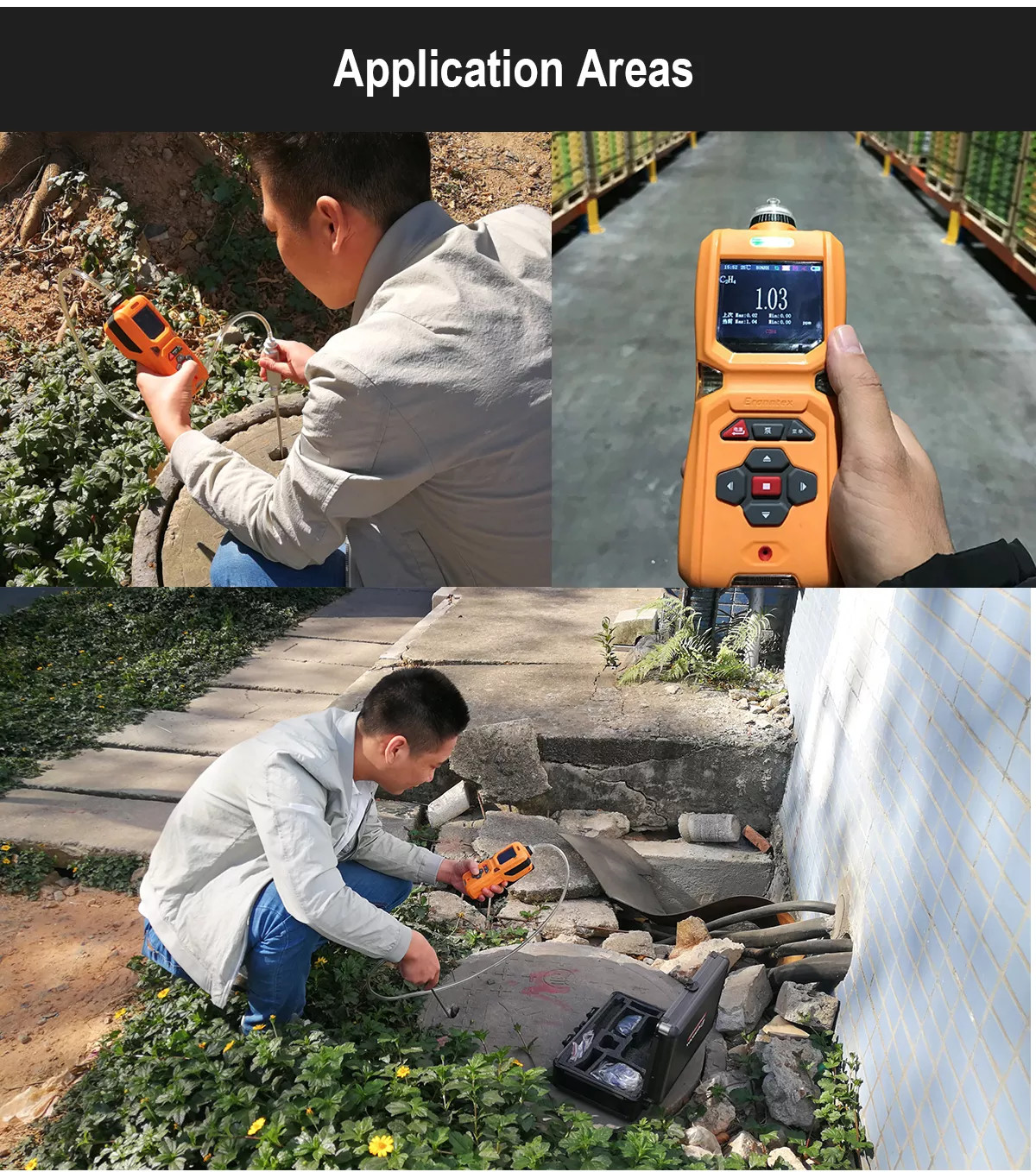 Zetron Ms600 Portable 6 In 1 Multi Gas Detector Built In Suction Pump Bluetooth Printer 1% Fs Accuracy