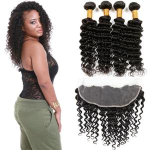 China Healthy 100 Unprocessed Virgin Brazilian Hair Deep Wave Customized Color wholesale