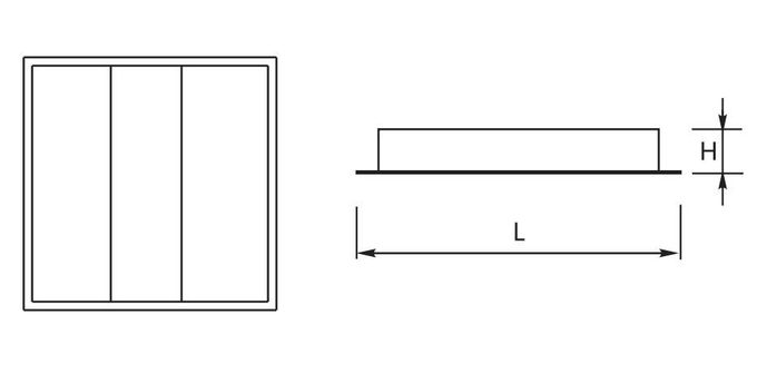 SMD Recessed LED Ceiling Grid Lights T8 Grid Led Lighting Non Flicker CE / ROHS certification