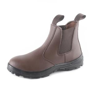 China Smooth Leather Chelsea Safety Shoes S3 Waterproof Slip Resistant Steel Toe Boots wholesale