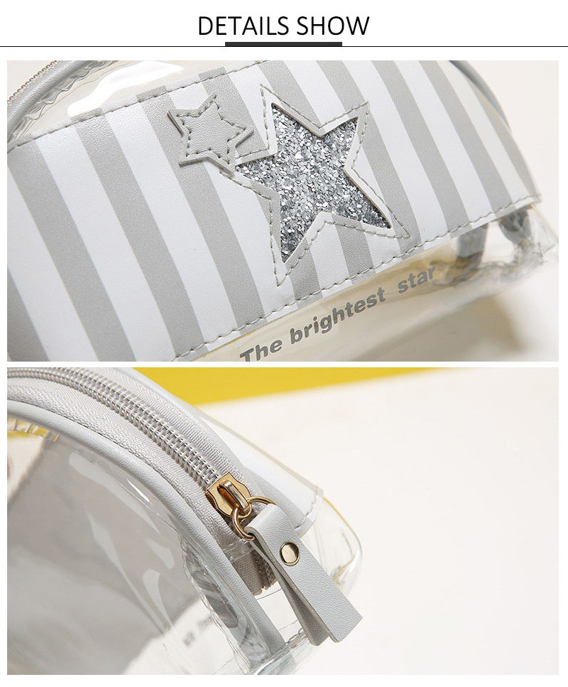 Eco Friendly Korean Transparent Beauty PVC Cosmetic Bag