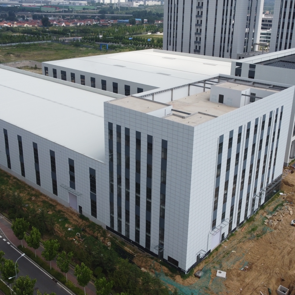 Prefab Steel Warehouse with Office Q235B Q355B Metal Sheds